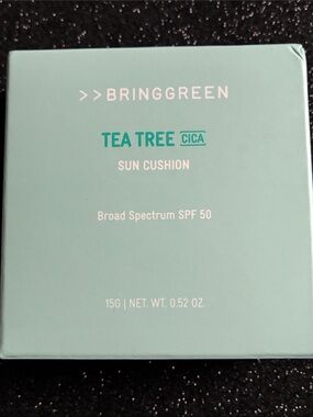 BringGreen Tea Tree Cica Sun Cushion SPF 50 - Mint Green